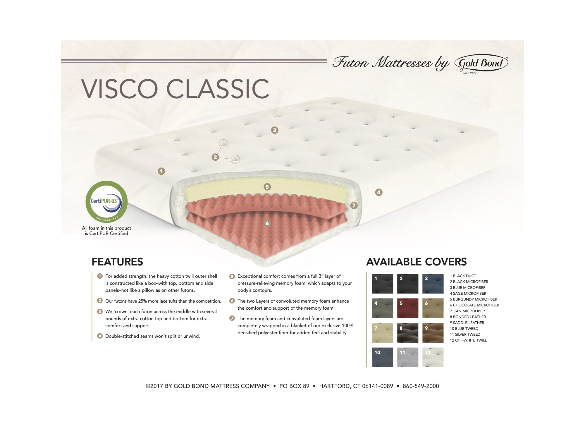 visco Classic futon