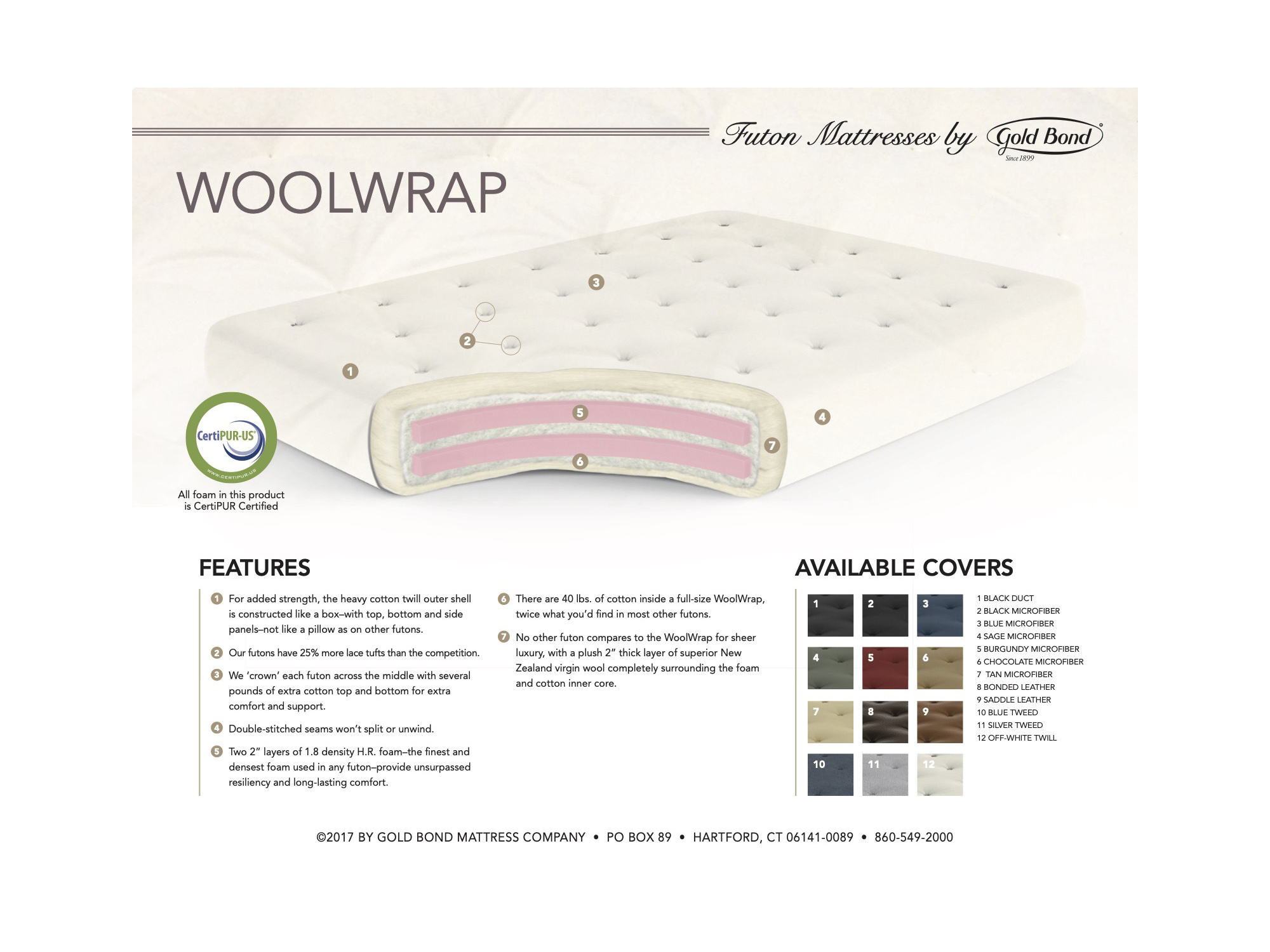 wool wrap futon